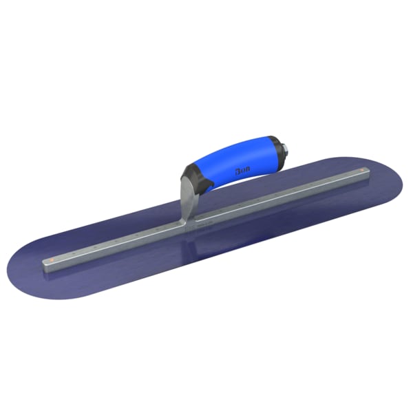 Steel City Trowels By Bon Bon 67-156 Finish Trowel, Round, Blue Steel, 20 X 5, Comfort Grip 67-156 - main